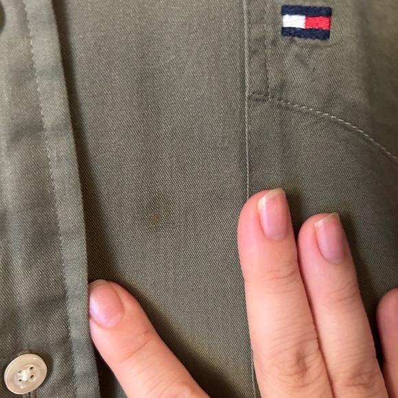 Tommy Hilfiger Men’s Dark Green Long-Sleeved Shirt - Picture 5 of 7